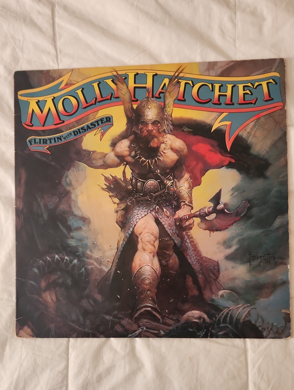 Molly Hatchet Flirtin' with Disaster Album NEVER PLAYED DISPLAY COPY NM
